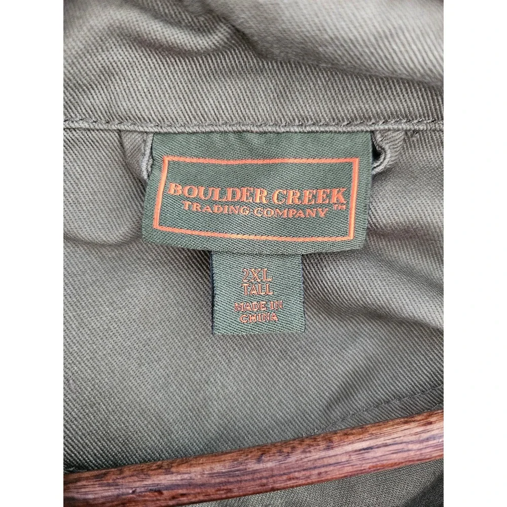 [Gorpcore] Boulder Creek Field Jacket Mens 2XL Tall Olive Green Cargo Utility
